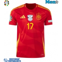 Spain Nico Williams #17 Replica Home Shirt Euro 2024 Short Sleeve